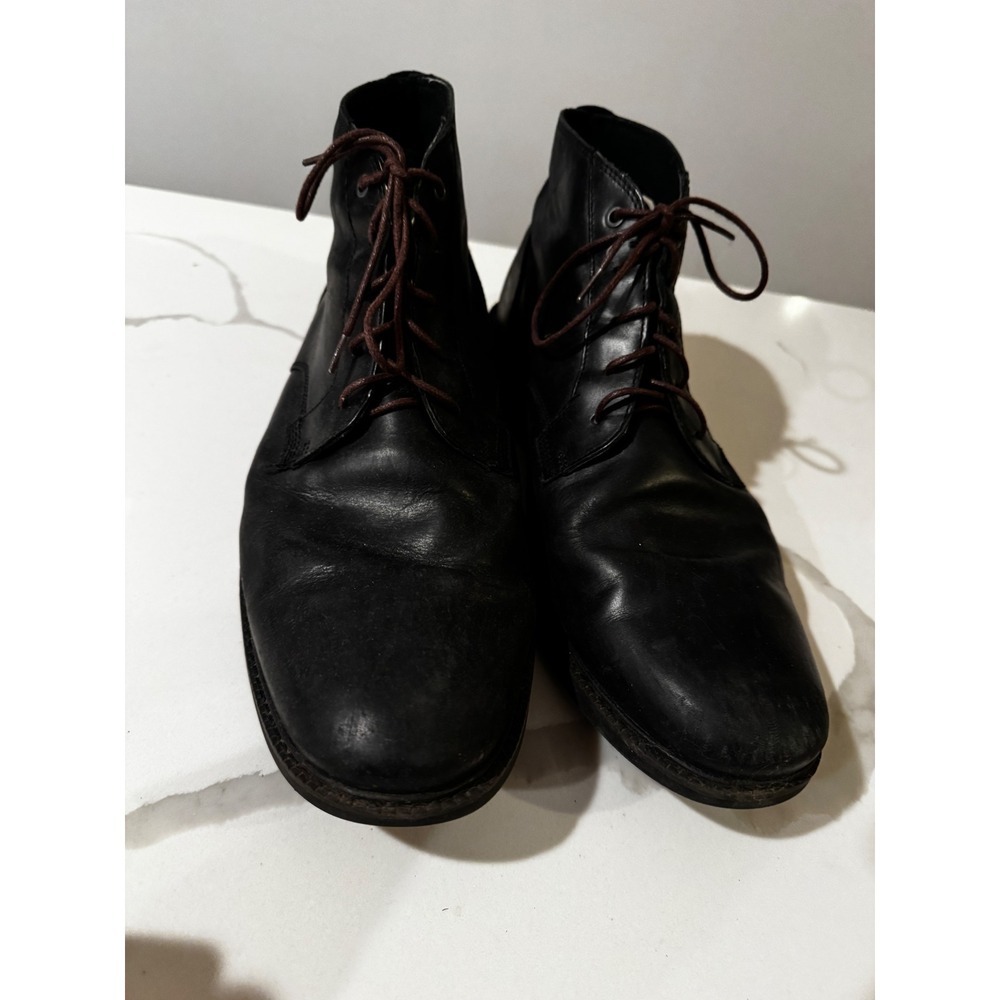 Timberland Defender Repellent Systems Black Leather Lace Up Boots Men's size‎ 10
